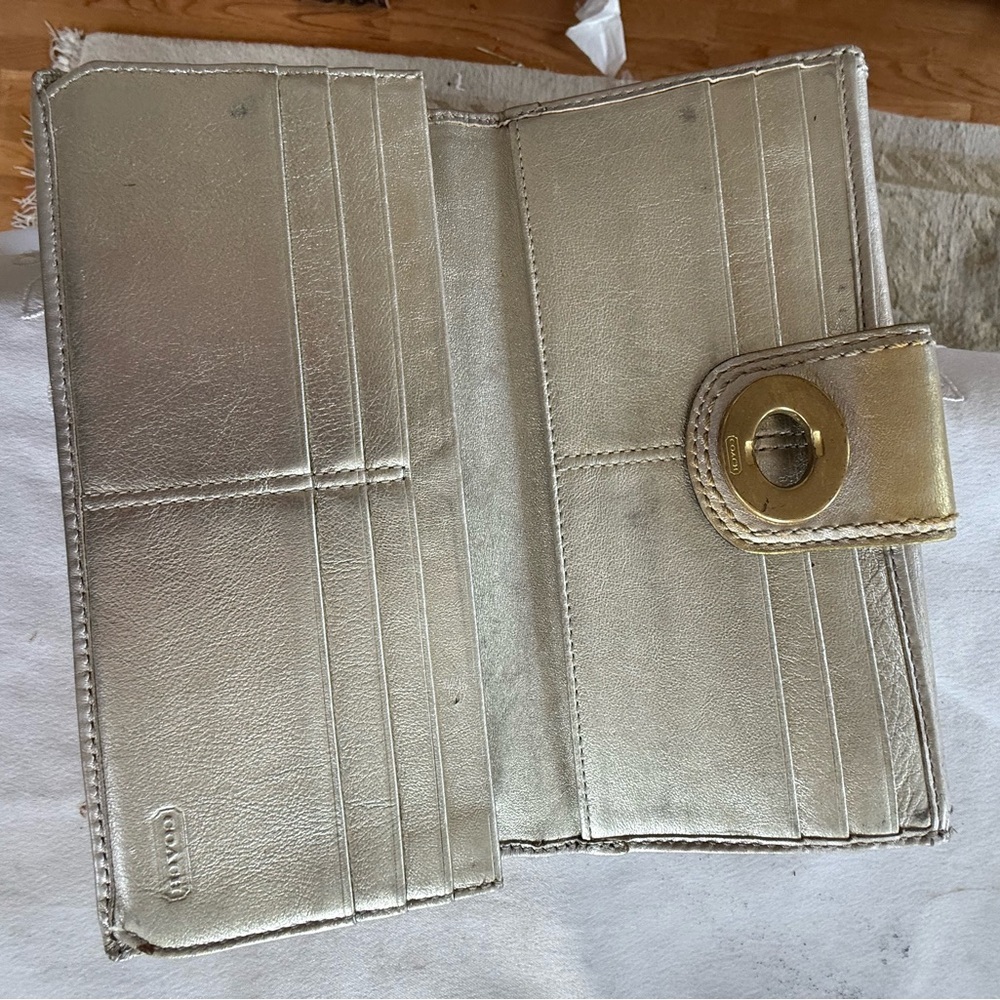 COACH vintage ladies wallet preowned pre-loved - Picture 10 of 14